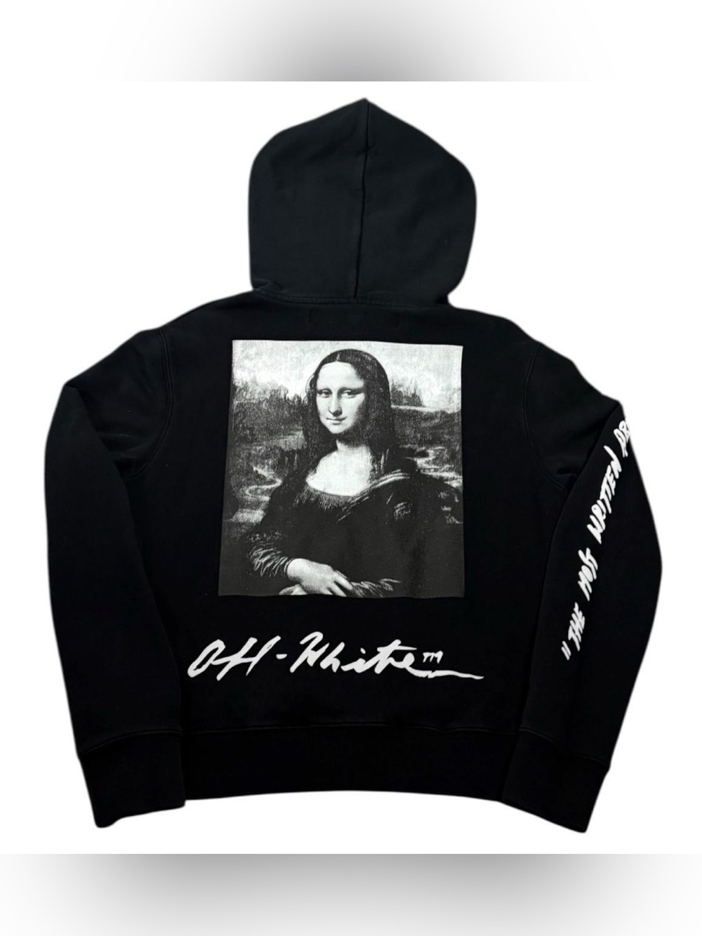 Off-White Mona Lisa Virgil Abloh MCA Figures Of Speech Hoodie Sweatshirt Black